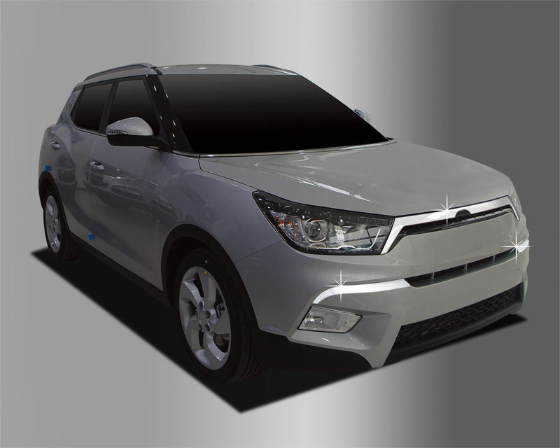 Auto Clover Chrome Front Bumper and Grille Trim Set for Ssangyong Tivoli 2014 - 2019