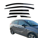 Auto Clover Wind Deflectors Set for Vauxhall Opel Crossland X 2017+ (4 pieces)