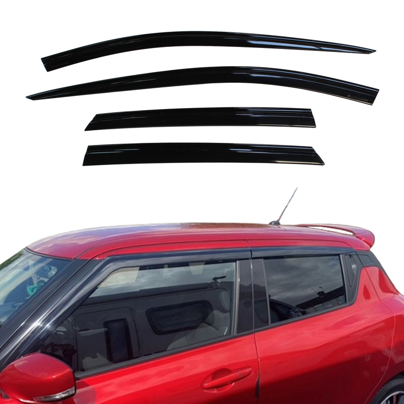 Auto Clover Wind Deflectors Set for Suzuki Swift 2017 - 2024 (4 pieces)