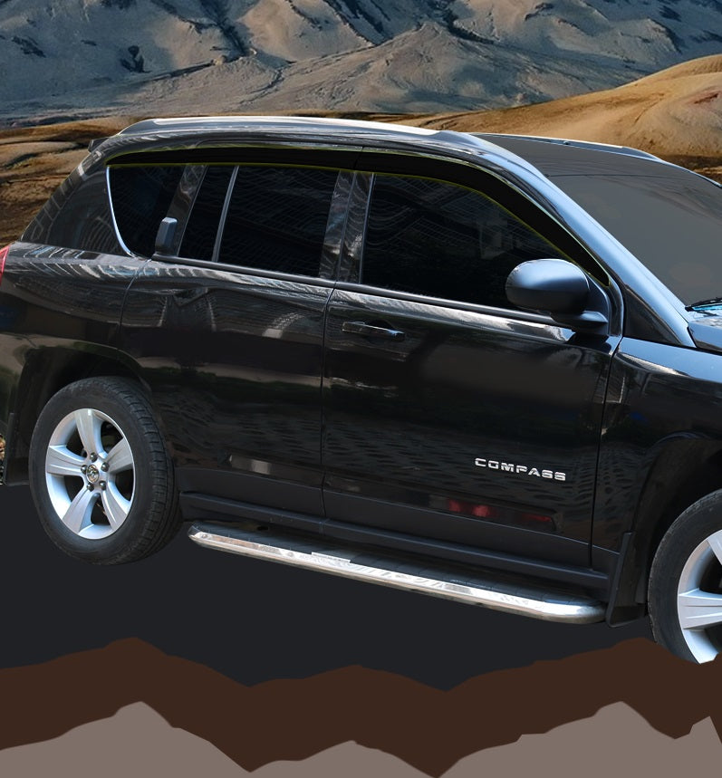 Auto Clover Wind Deflectors Set for Jeep Compass 2006 - 2017 (6 pieces)
