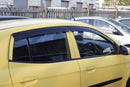 Auto Clover Wind Deflectors Set for Kia Picanto 2004 - 2009 (4 pieces)