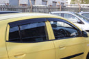 Auto Clover Wind Deflectors Set for Kia Picanto 2010 - 2011 (4 pieces)