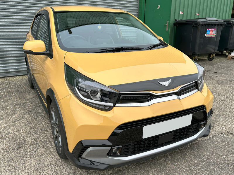 Protecteurs De Seuil En Fibre Carbone Pour KIA Picanto - 4 Pièces Autocollantes Anti-rayures, Facile à Poser - 1