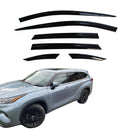 Auto Clover Wind Deflectors Set for Toyota Highlander 2021+ (6 pieces)