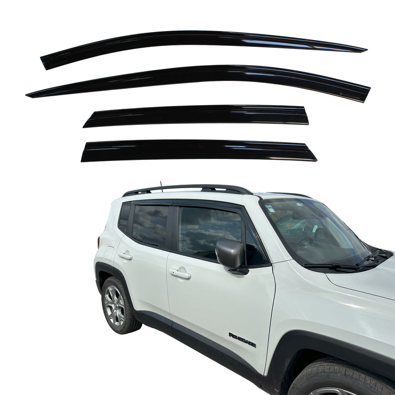 Auto Clover Wind Deflectors Set for Jeep Renegade 2014+ (4 pieces)