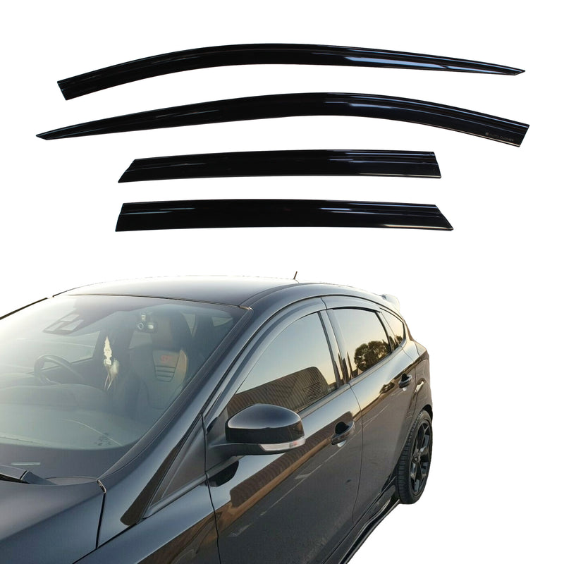 Auto Clover Wind Deflectors Set for Ford Focus MK3 2011 – 2018 5 Door (4 pieces)