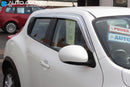 Auto Clover Chrome Wind Deflectors Set for Nissan Juke 2010 - 2019 (4 pieces)