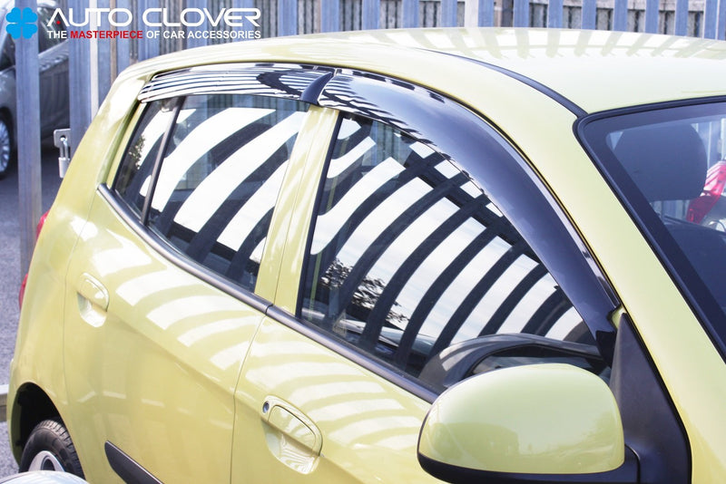 Auto Clover Wind Deflectors Set for Kia Picanto 2004 - 2009 (4 pieces)