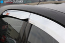 Auto Clover Chrome Wind Deflectors Set for Kia Picanto 2012 - 2016 (4 pieces)