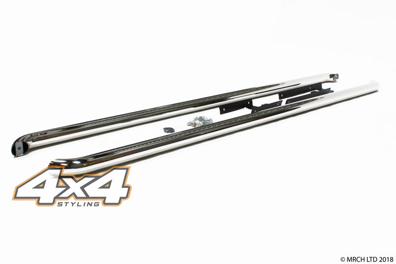 For Volkswagen Transporter T5 / T6 LWB Stainless Steel Side Steps Bars 2.4"