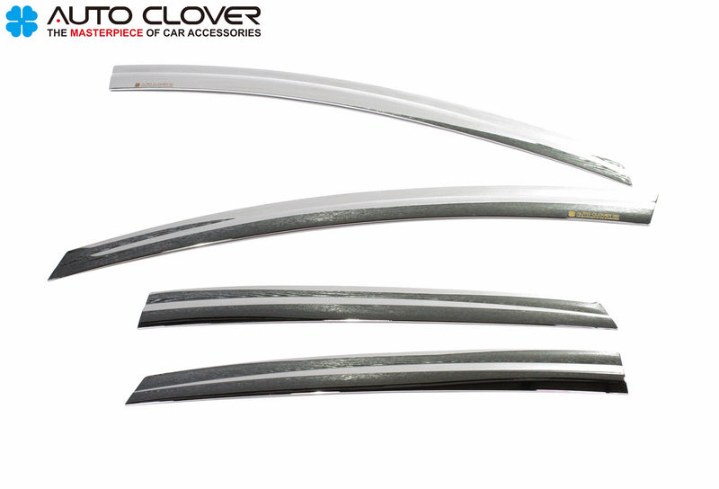 Auto Clover Chrome Wind Deflectors Set for Ford Focus MK3 2011 – 2018 (4 pieces)
