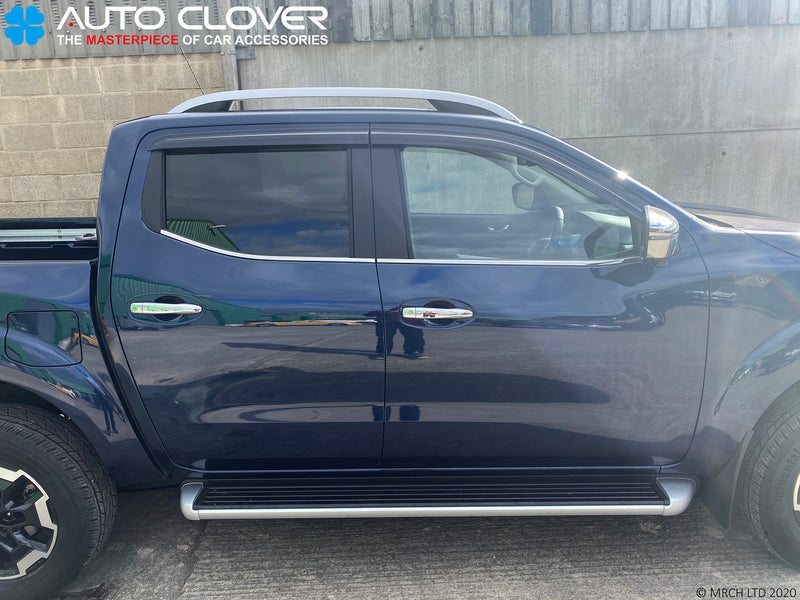 Auto Clover Wind Deflectors for Nissan Navara 2015+ Double Cab (4 pieces)