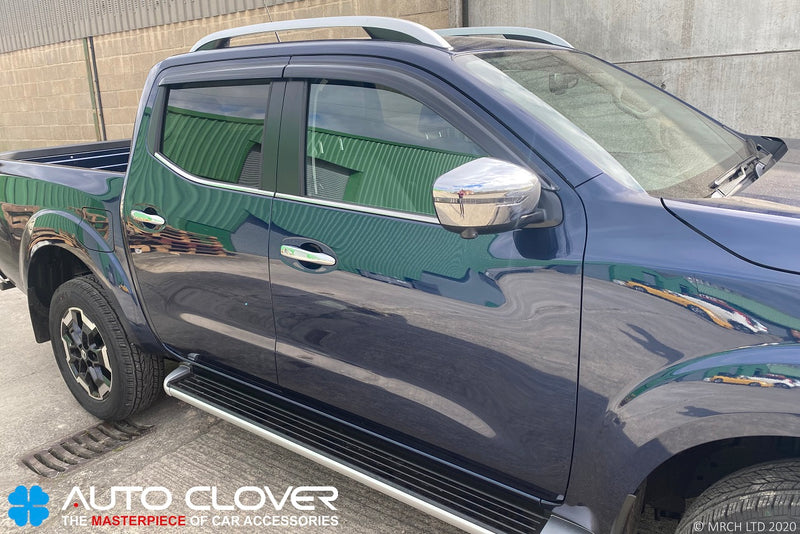 Auto Clover Wind Deflectors for Nissan Navara 2015+ Double Cab (4 pieces)