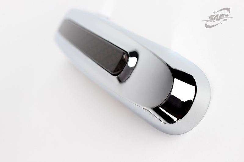 For Kia Sorento 2010 - 2014 Chrome & Carbon Effect Door Handle Cover Trim Set