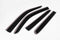 Auto Clover Wind Deflectors Set for Nissan Navara D40 2005 - 2015 Double Cab 4pc