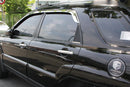 Auto Clover Chrome Wind Deflectors Set for Kia Sportage 2005 - 2010 (4 pieces)