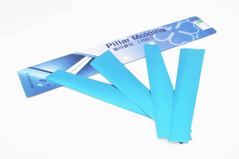 Auto Clover PVC Chrome B Pillar Sticker Trim Set for Hyundai Tucson 2015 - 2020