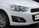 Auto Clover Chrome Headlight Lamp Trim Set for Chevrolet Aveo 2011+