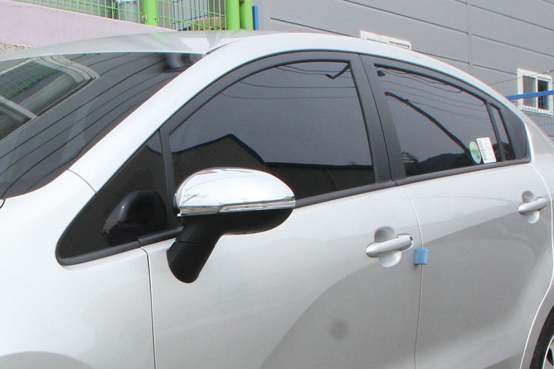 Auto Clover Chrome Wing Mirror Cover Trim Set for Kia Rio 2012 - 2016