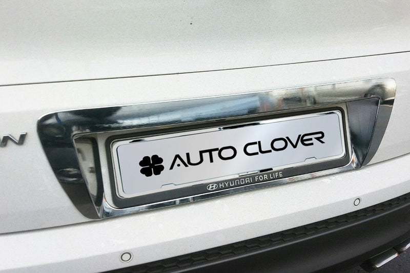 Auto Clover Chrome Rear Number Plate Trim for Hyundai Tucson 2015 - 2018