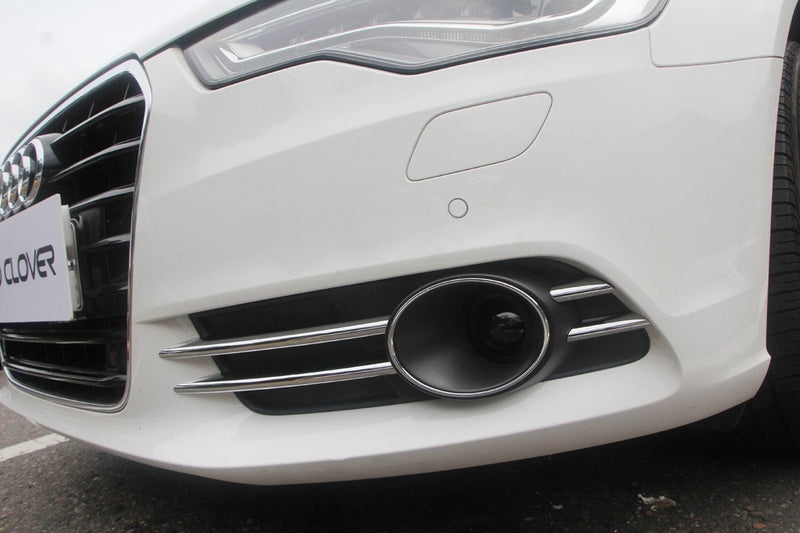 Auto Clover Chrome Fog Lamp Trim Set for Audi A6 2011 - 2014