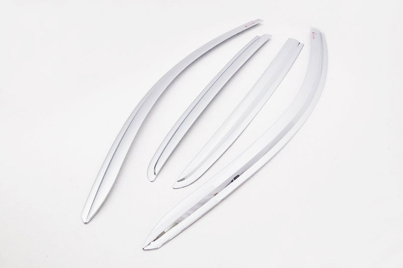 Auto Clover Chrome Wind Deflectors Set for Opel Karl (4 pieces)