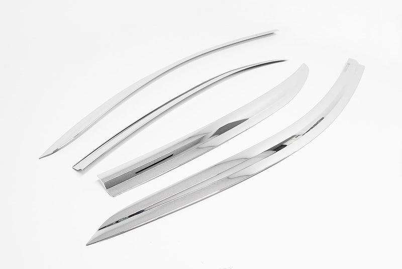 Auto Clover Chrome Wind Deflectors Set for Mazda 2 2014+ (4 pieces)