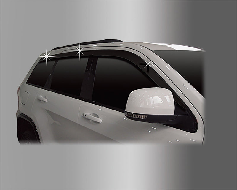 Auto Clover Premium Wind Deflectors Set for Jeep Grand Cherokee 2011 - 2020 6pcs