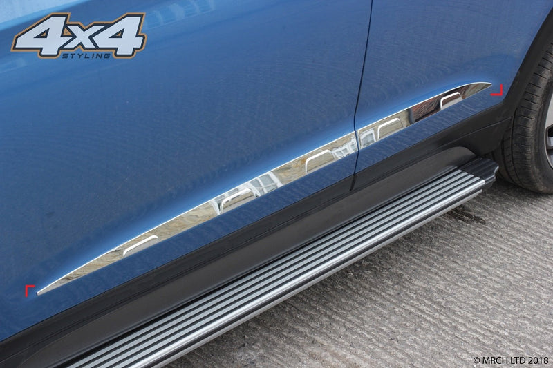 Auto Clover Chrome Side Door Trim Set for Hyundai Tucson 2015 - 2020