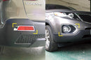 Auto Clover Chrome Front & Rear Fog Light Cover Trim for Kia Sorento 2010 - 2012