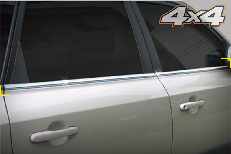 Auto Clover Chrome Side Window Frame Cover Trim for Hyundai Tucson 2004 - 2010