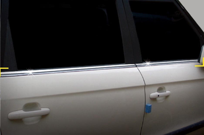 Auto Clover Chrome Side Door Window Frame Trim Set for Kia Soul 2008 - 2013